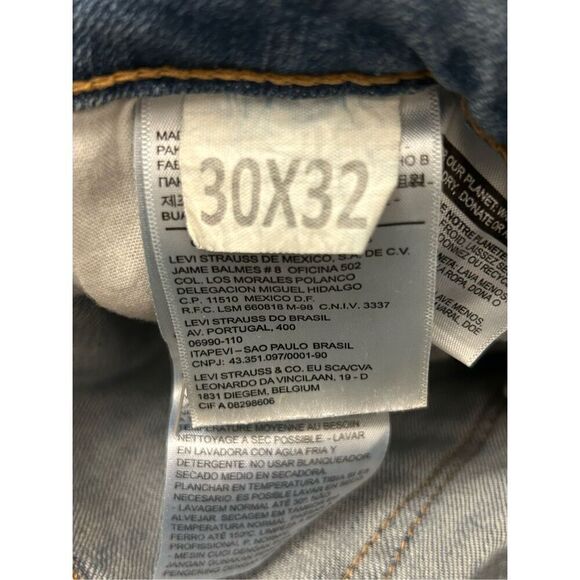 Levi's Patchwork Flare Jeans 30 x 32 medium wash high rise retro Y2K - Picture 9 of 12